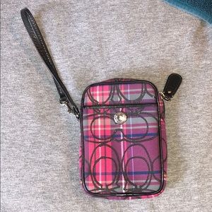 Small coach wristlet